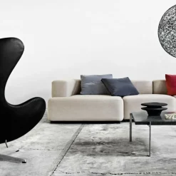 Sessel^Fritz Hansen Aktion Egg Chair/Das Ei™ Sessel + Hocker Leder