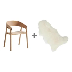 Muuto Aktionsset Cover Armlehnstuhl + Fell| Stühle