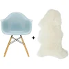 Stühle^Vitra Aktionsset Eames Plastic Armchair DAW RE + Lammfell gratis