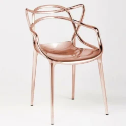 Kartell Aktionsset Masters Metallic Armlehnstuhl + Fell| Stühle