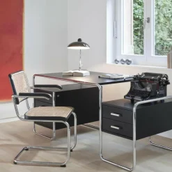 Stühle^Thonet Aktionsset S 64 V Freischwinger + Fell