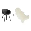 HAY Aktionssets About a Chair 23 Armlehnstuhl gepolstert + Fell| Stühle