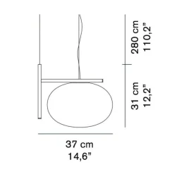 Pendelleuchten^Oluce Alba 466 Pendelleuchte