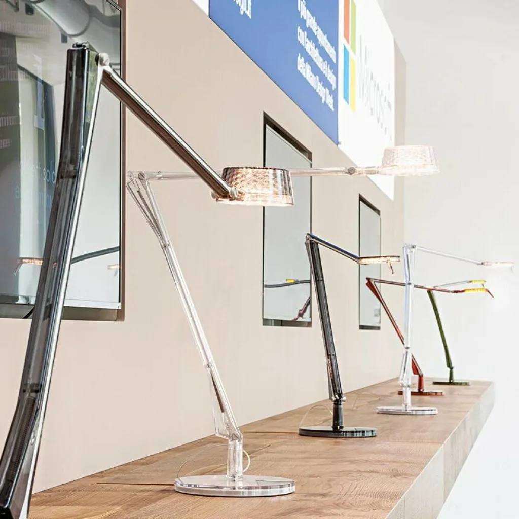 Kartell Aledin Tec LED Schreibtischleuchte transparent| Schreibtischleuchten