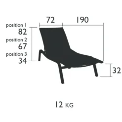 Fermob Alizé XS Sonnenliege| Gartenliegen