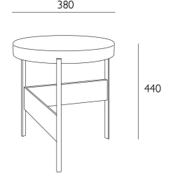 Beistelltische^pulpo Alwa Two Beistelltisch H 44cm