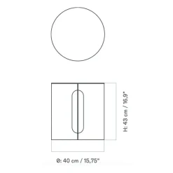 Audo Androgyne Beistelltisch Stahl Ø 40cm| Tische