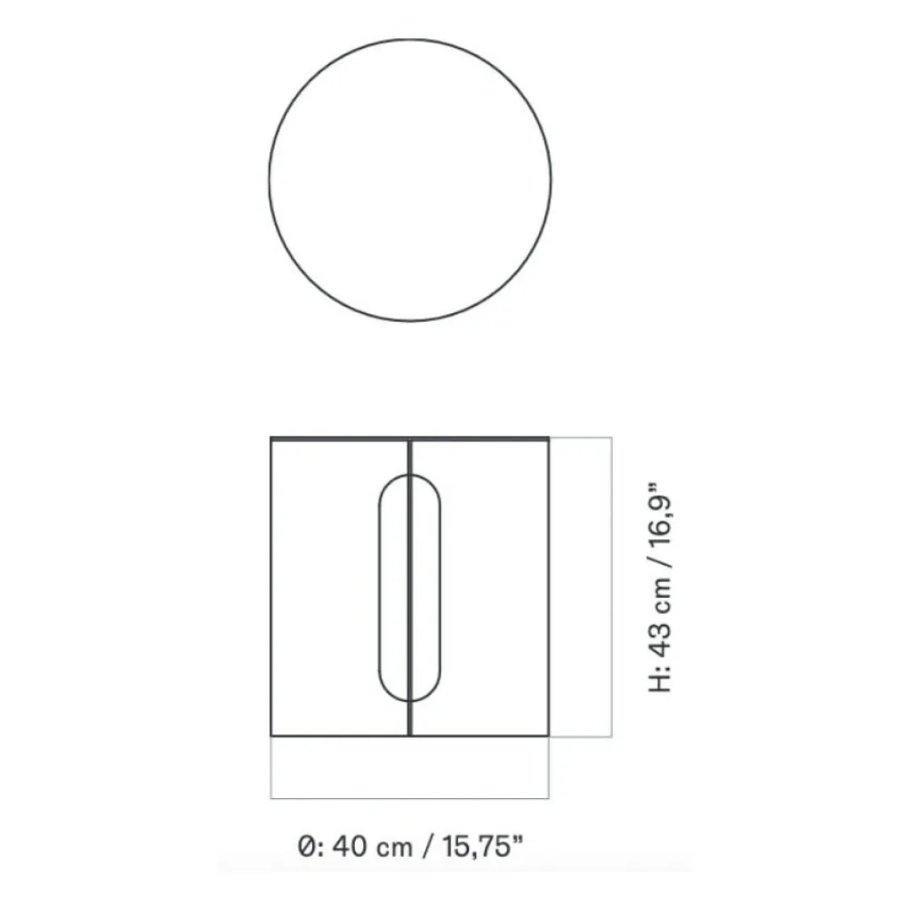 Audo Androgyne Beistelltisch Stahl Ø 40cm| Tische