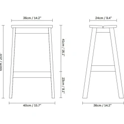 Barhocker^Form & Refine Angle Barhocker 65cm