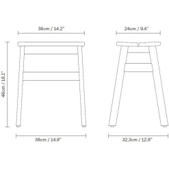 Form & Refine Angle Standard Hocker| Hocker
