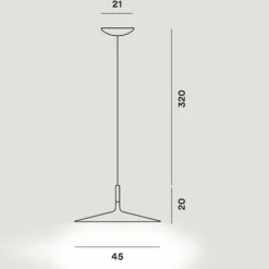 Foscarini Aplomb Large LED Pendelleuchte| Pendelleuchten