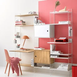 Regalsysteme^String Arbeitsplatzkombination 140x200x30cm