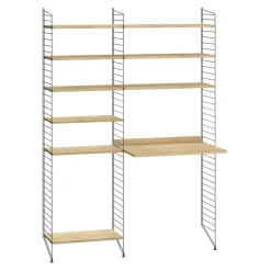 Regalsysteme^String Arbeitsplatzkombination 140x200x30cm