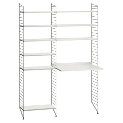 Regalsysteme^String Arbeitsplatzkombination 140x200x30cm