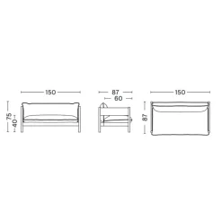 Sofas^HAY Arbour Club Sofa Leder