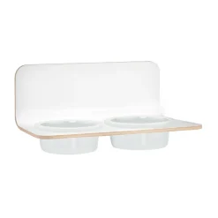 Heimtierbedarf^MiaCara Arco Hundenapfhalter mit Porzellannäpfen ML