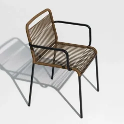 Stühle|Gartenstühle^Lapalma Aria S43 Armlehnstuhl Gestell schwarz stapelbar