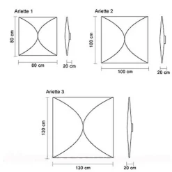 Wandleuchten^Flos Ariette 1 Wand- / Deckenleuchte