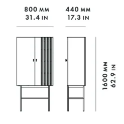 Schränke^Woud Array Highboard 80cm
