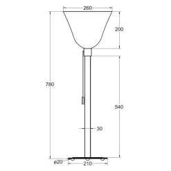 Stehleuchten^Tecnolumen Art Déco Stehleuchte