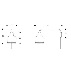 Artek A330S Golden Bell Wandleuchte| Wandleuchten
