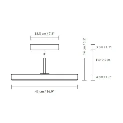Umage Asteria LED Pendelleuchte Stahl| Pendelleuchten