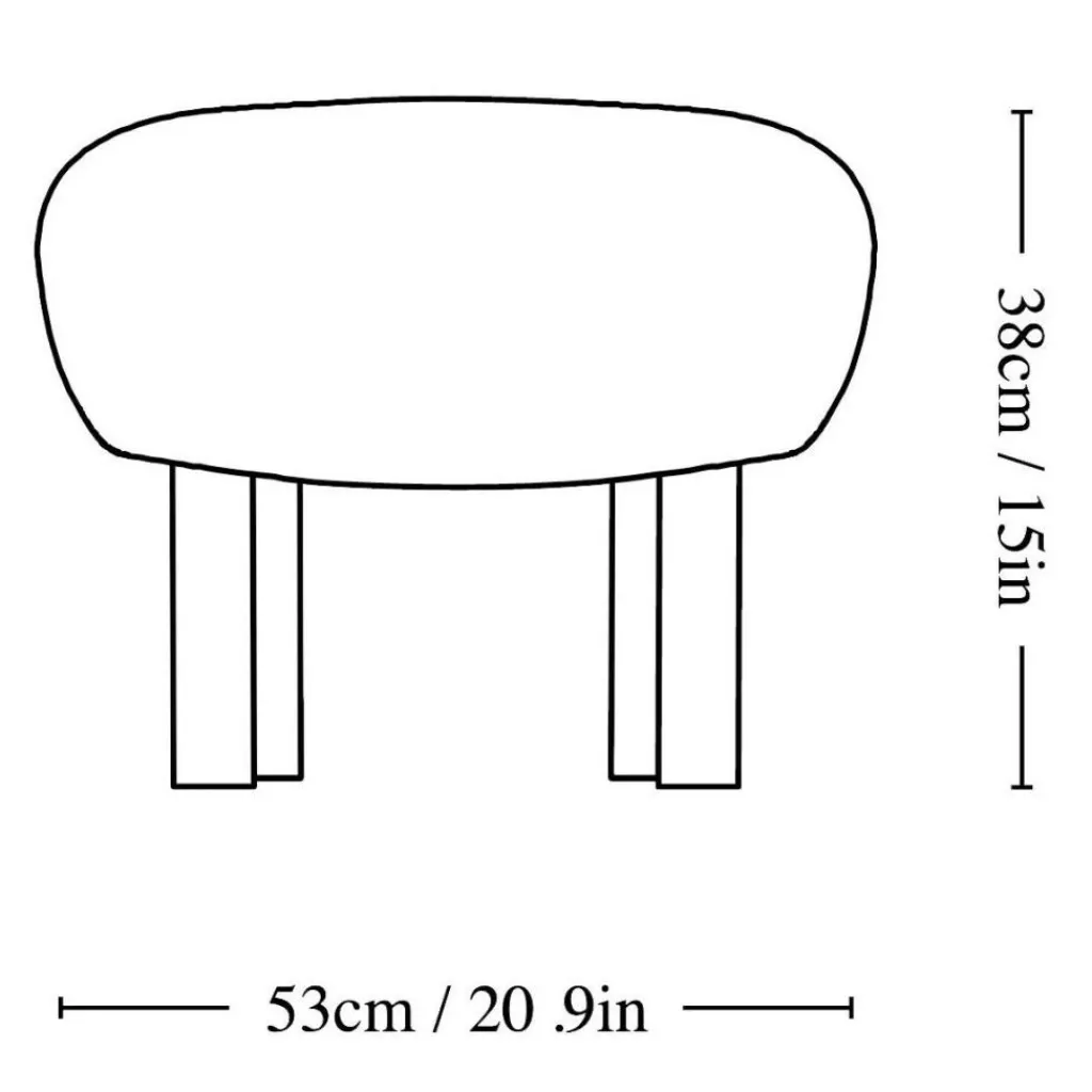&Tradition ATD1 Ottoman Gestell Eiche| Poufs