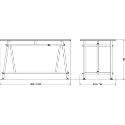 Embru Atelier Modell 4030 Tisch| Tische|Schreibtische
