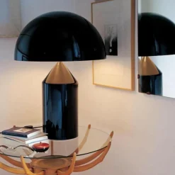 Oluce Atollo Tischleuchte schwarz| Tischleuchten|Nachttischleuchten