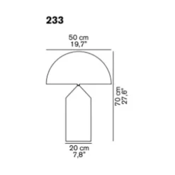 Oluce Atollo Tischleuchte weiß| Tischleuchten|Nachttischleuchten