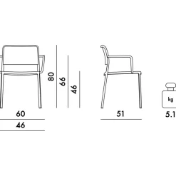 Kartell Audrey Gartenarmlehnstuhl| Stühle