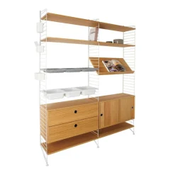 Regale^String Aufbewahrungskombination 158x200x30cm