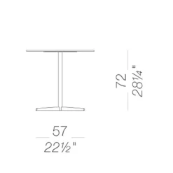 Bistrotische^Lapalma Auki P16 Bistrotisch H72cm
