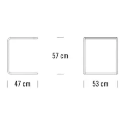 Beistelltische|Tische^Thonet B 97 Beistelltisch Buche
