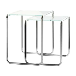 Thonet B 9 Beistelltisch 2er Set Glas| Tische