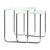 Beistelltische^Thonet B 9 Beistelltisch 2er Set Glas