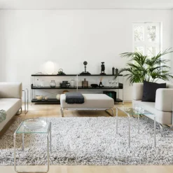 Beistelltische^Thonet B 9 Beistelltisch 2er Set Glas