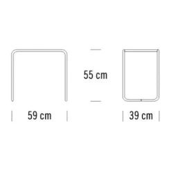 Tische^Thonet B 9 Beistelltisch Glas