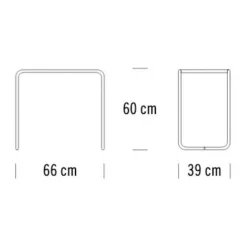 Tische^Thonet B 9 Beistelltisch Glas