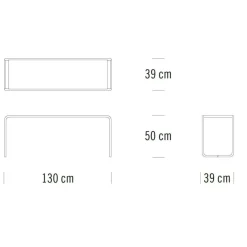 Beistelltische^Thonet B 10 Couchtisch/Beistelltisch