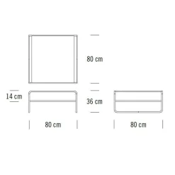 Beistelltische^Thonet B 20/1 Couchtisch/Beistelltisch Buche