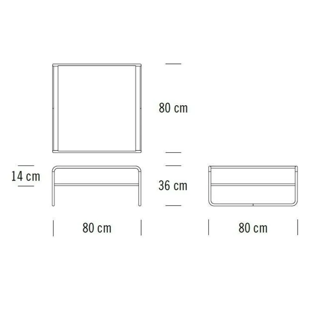 Beistelltische^Thonet B 20/1 Couchtisch/Beistelltisch Buche
