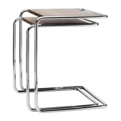 Thonet B 97 Pure Materials Beistelltisch 2er Set Nussbaum| Tische