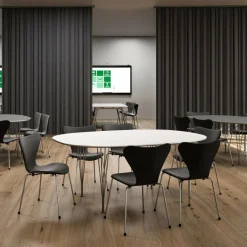 Tische|Esstische^Fritz Hansen B613 Super-elliptischer Tisch 180x120x72cm