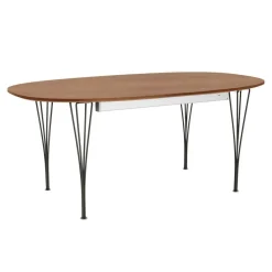 Esstische^Fritz Hansen B619 Super-elliptischer Tisch Furnier ausziehbar