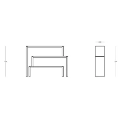 Regale^Zeus Babilonia Regal 136x33x111cm