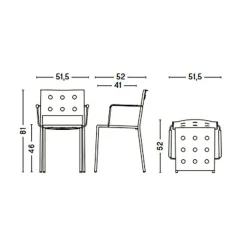 HAY Balcony Dining  Gartenarmlehnstuhl| Stühle