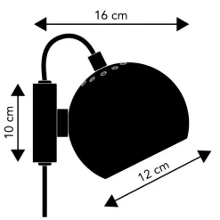 Frandsen Ball Magnet Wandleuchte matt| Wandleuchten