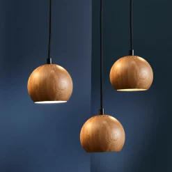 Frandsen Ball Pendelleuchte Holz Ø12cm| Pendelleuchten