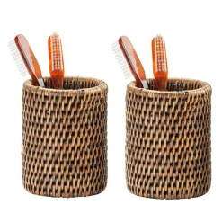 Decor Walther Basket BER Rattan-Becher-Set 2tlg.| Badaccessoires